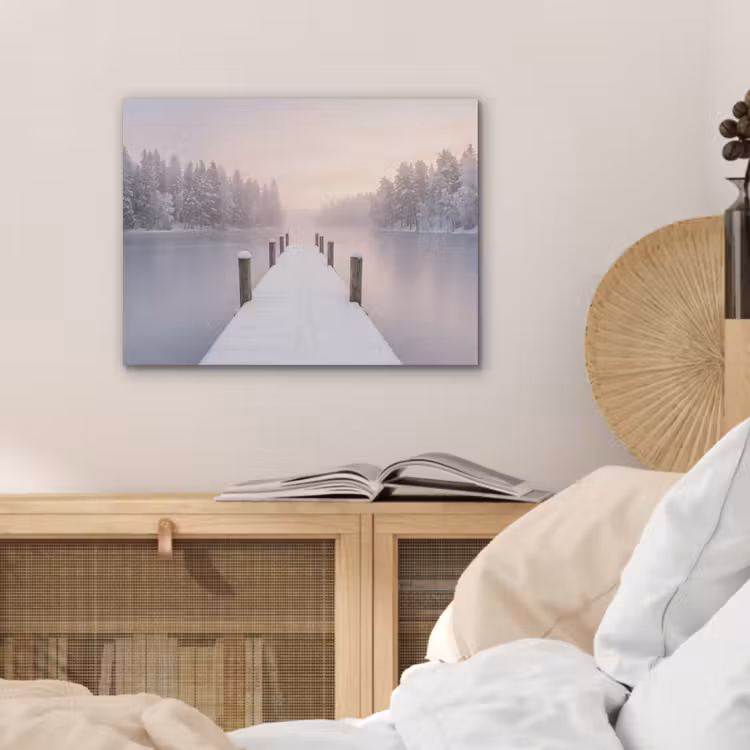 Steiger - Meer - Mist - Winter - Serene PET vilt klein -sfeer3