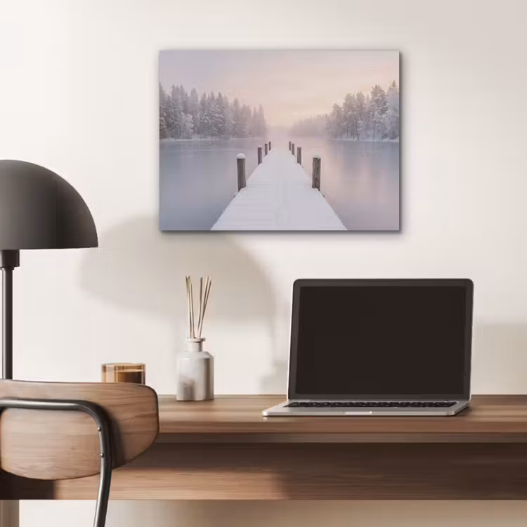 Steiger - Meer - Mist - Winter - Serene PET vilt klein -sfeer5
