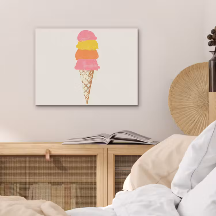 Schepijs - Hoorntje - Illustratie - Minimalistisch PET vilt klein -sfeer3
