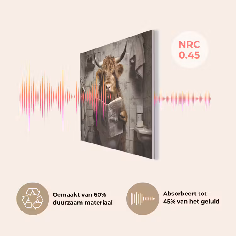 Schotse hooglander - Toilet - Krant - Badkamer PET vilt klein -USP_NL