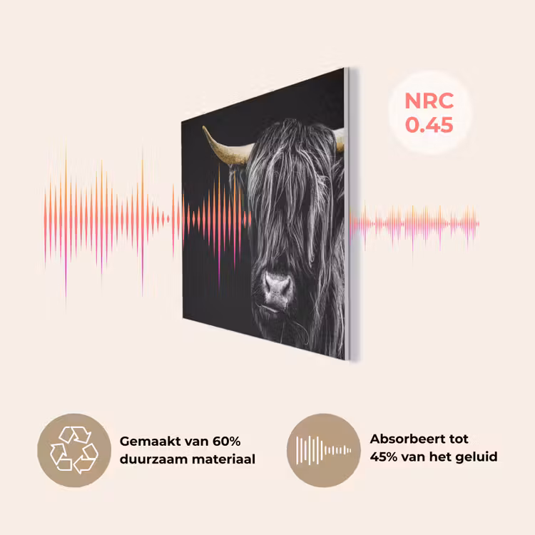 Schotse hooglander - Goud - Vacht - Dieren - Koe PET vilt klein -USP_NL