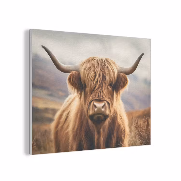 Schotse hooglander - Landschap - Dier PET vilt klein -3d