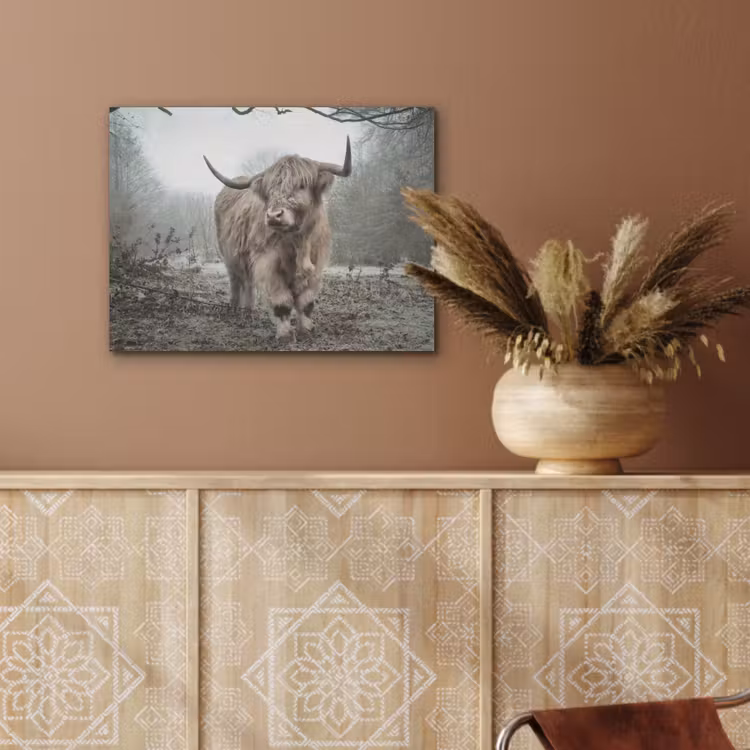 Schotse hooglander - Natuur - Herfst - Dieren - Wild - Bos PET vilt klein -sfeer4