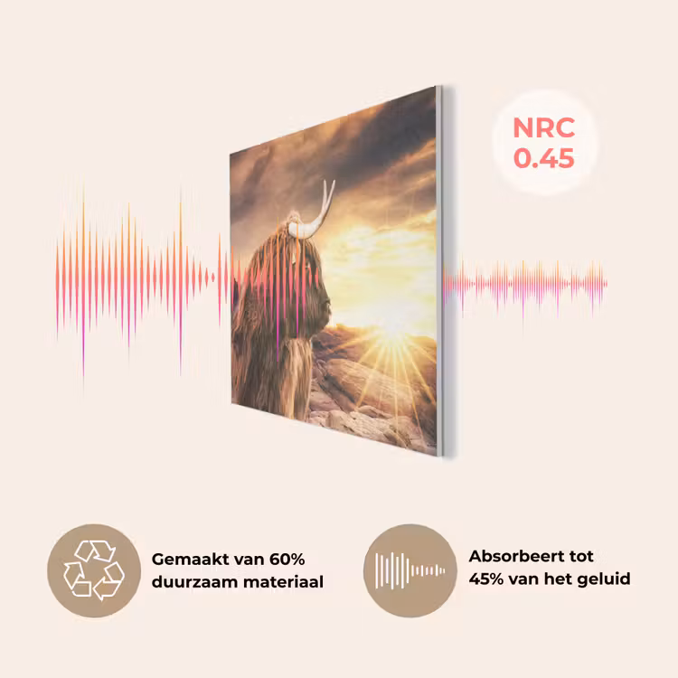 Schotse hooglander - Zon - Horizon - Koe - Dieren PET vilt klein -USP_NL