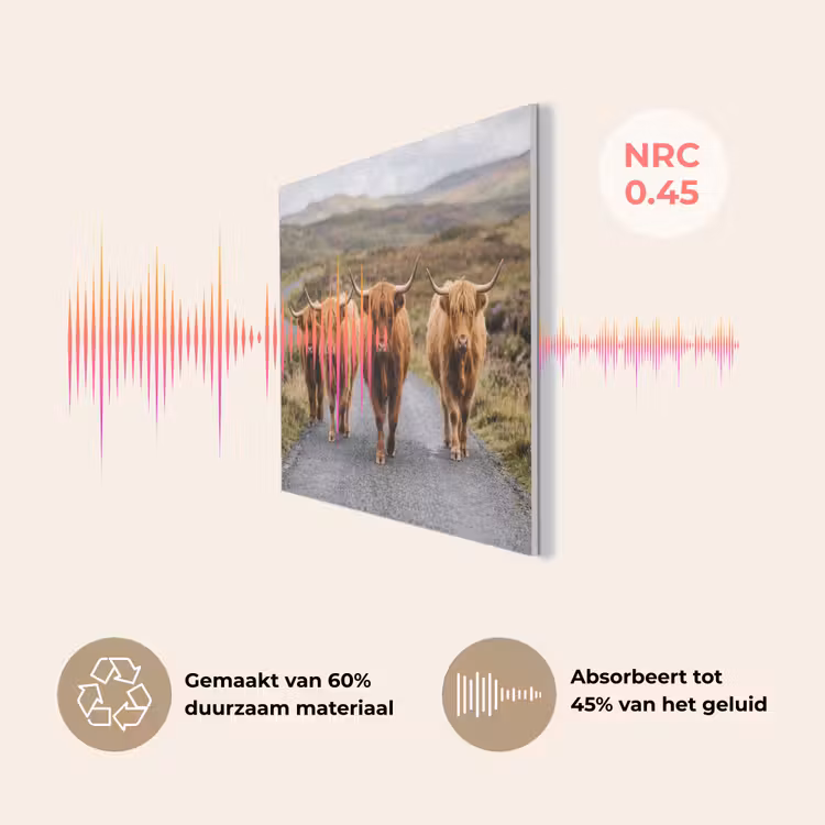 Schotse Hooglanders - Weg - Landschap - Kudde PET vilt klein -USP_NL