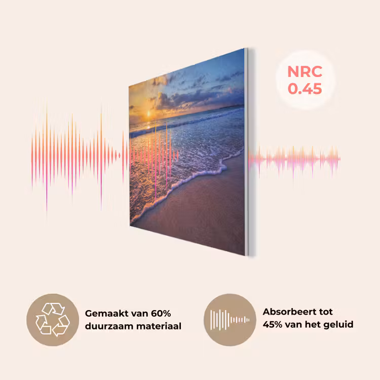 Zee - Strand - Zonsondergang - Wolken - Horizon PET vilt klein -USP_NL