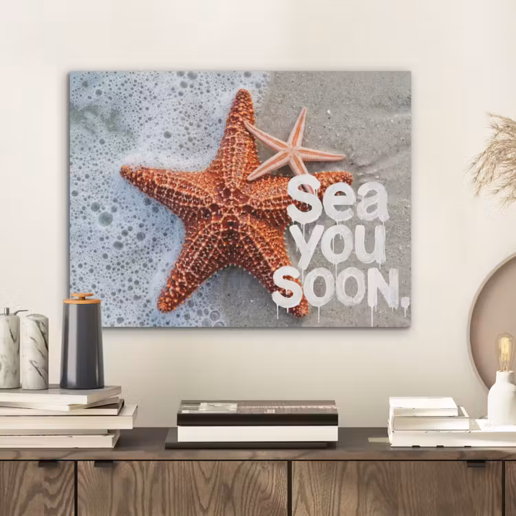 Sea you soon - Zeester - Zee PET vilt klein -sfeer1