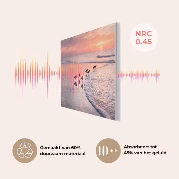 Meeuwen - Strand - Zee - Roze PET vilt klein -USP_NL