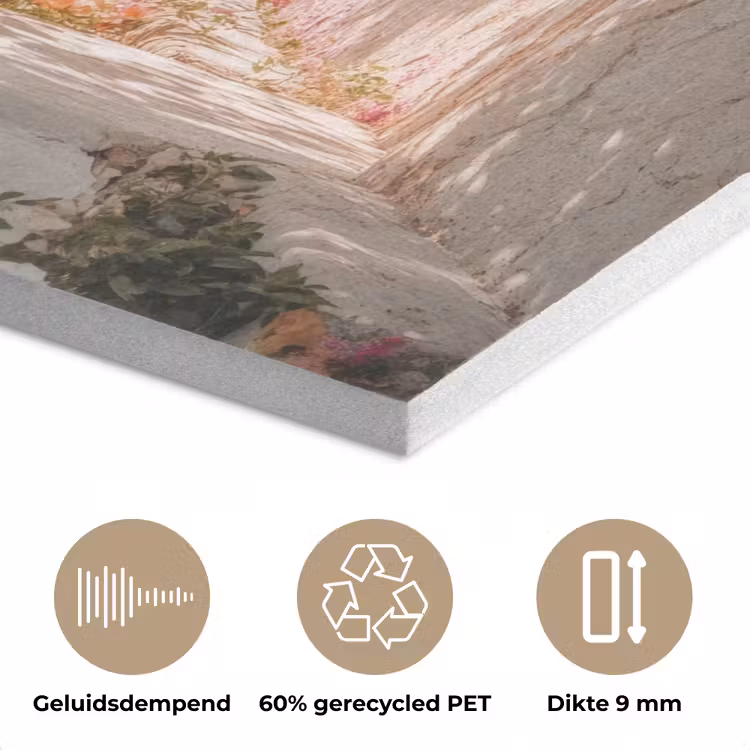 Doorkijk - Boog - Bloemen - Pastel PET vilt klein -closeup_NL