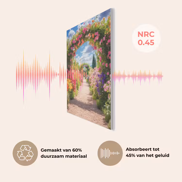 Doorkijk - Bloemen - Kleurrijk - Natuur PET vilt klein -USP_NL