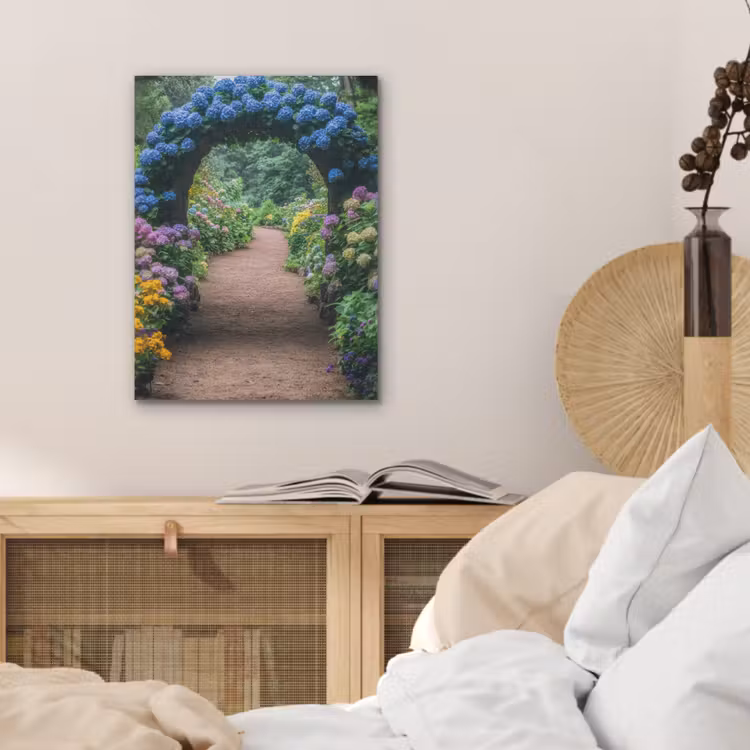Doorkijk - Bloemen - Hortensia - Pad PET vilt klein -sfeer3