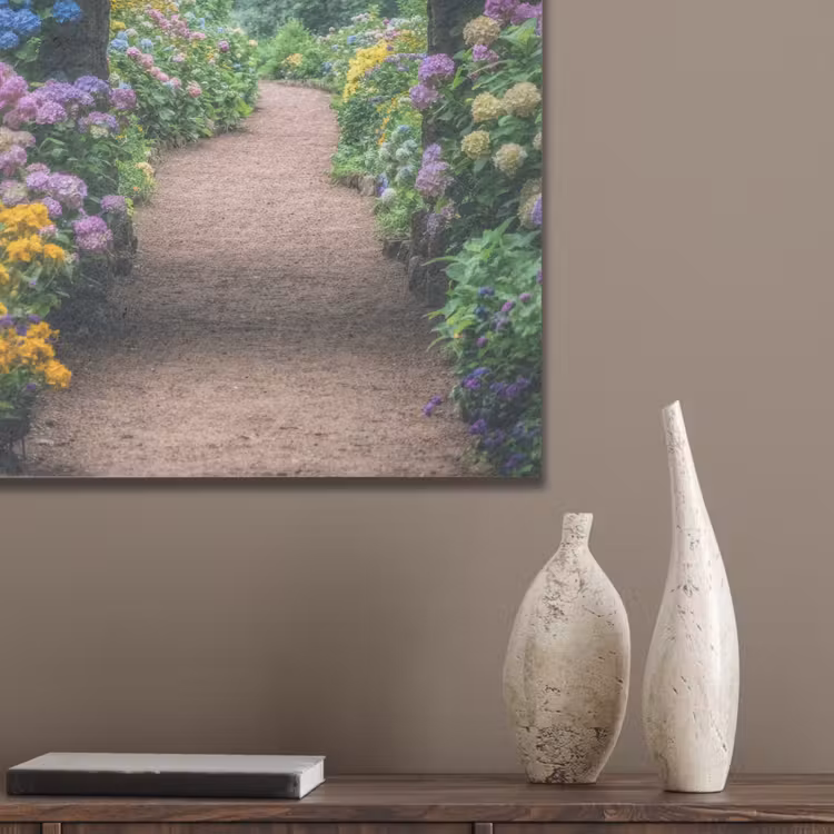 Doorkijk - Bloemen - Hortensia - Pad PET vilt klein -sfeer6_closeup