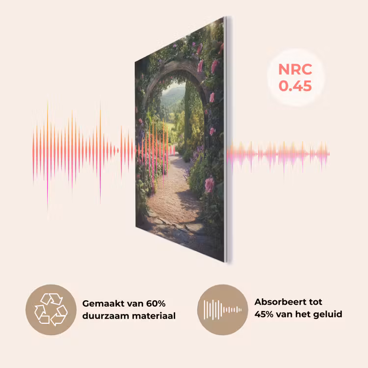 Doorkijk - Bloemen - Natuur - Rozenboog PET vilt klein -USP_NL