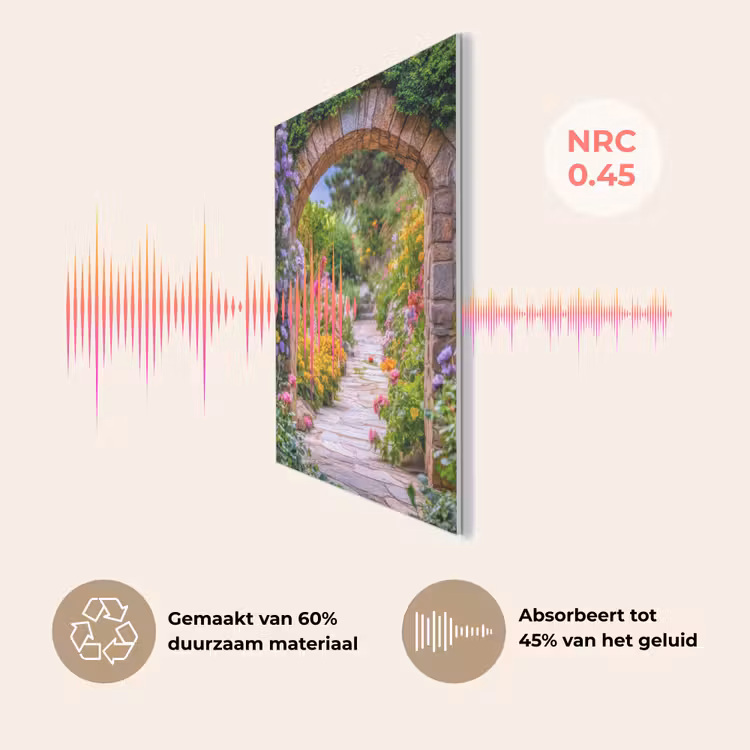 Doorkijk - Bloemen - Pad - Natuur PET vilt klein -USP_NL