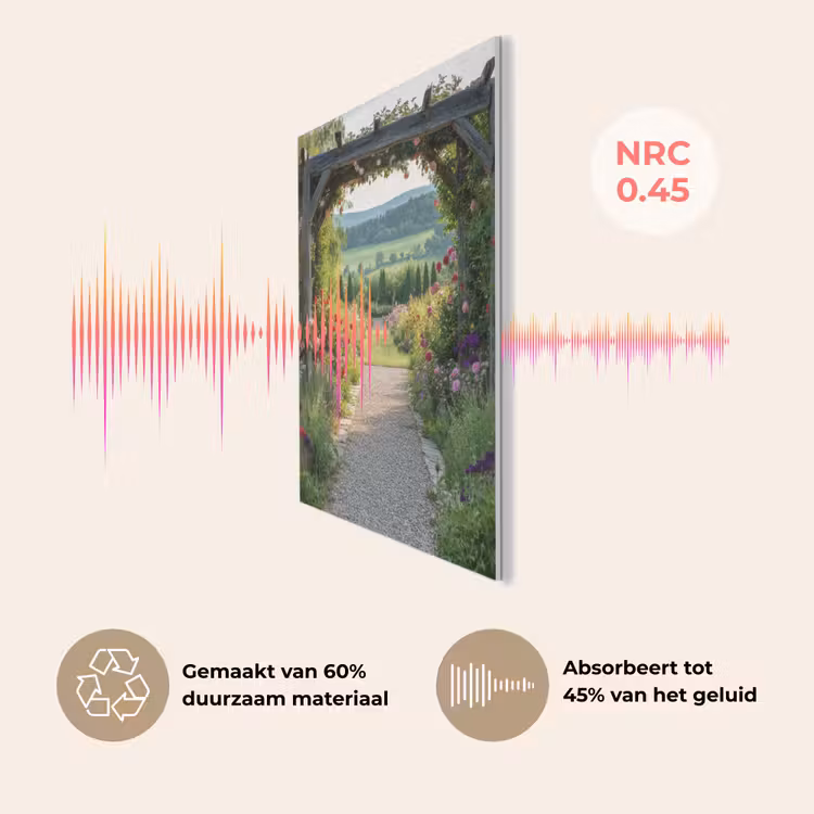 Doorkijk - Landschap - Natuur - Tuinboog - Bloemen PET vilt klein -USP_NL