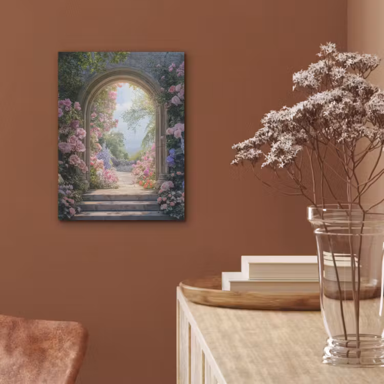 Doorkijk - Rozen - Vintage - Bloemen PET vilt klein -sfeer4