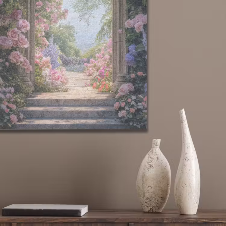 Doorkijk - Rozen - Vintage - Bloemen PET vilt klein -sfeer6_closeup