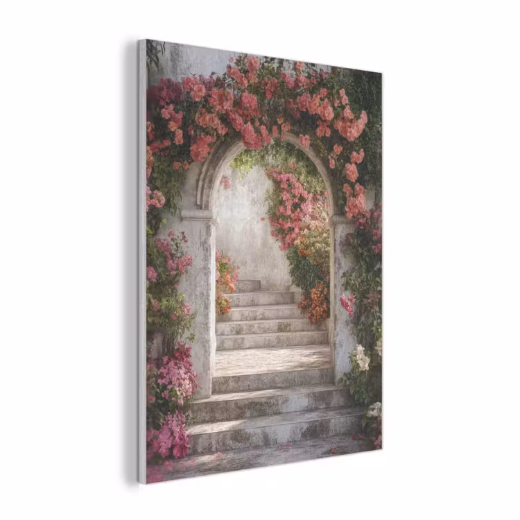 Doorkijk - Rozen - Vintage - Poort PET vilt klein -3d