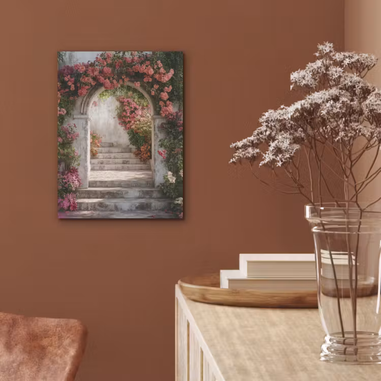 Doorkijk - Rozen - Vintage - Poort PET vilt klein -sfeer4