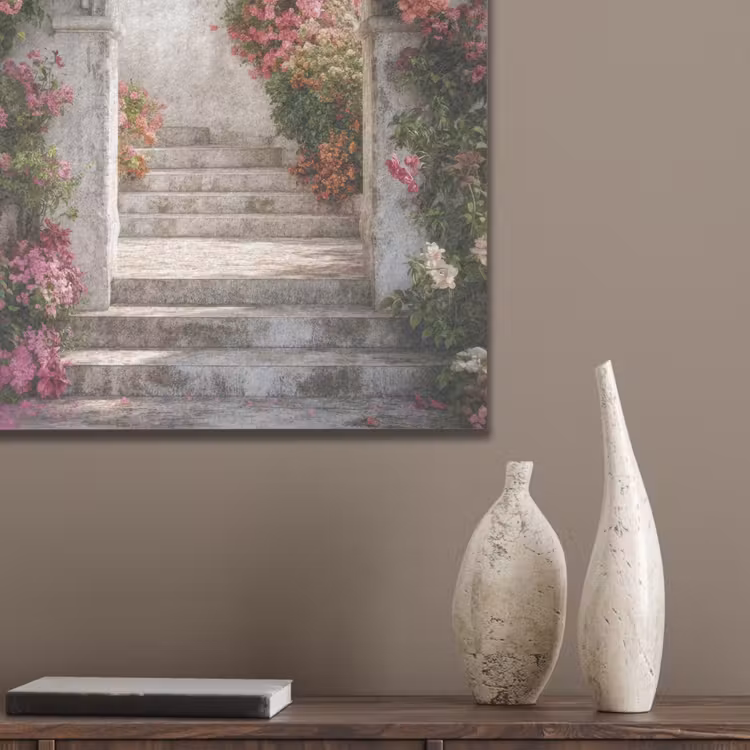 Doorkijk - Rozen - Vintage - Poort PET vilt klein -sfeer6_closeup