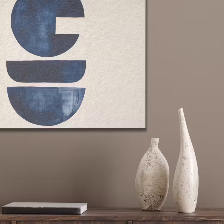 Vormen - Blauw - Abstract PET vilt klein -sfeer6_closeup