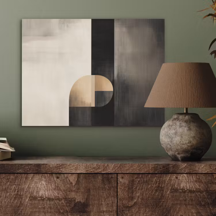 Vormen - Modern - Zwart PET vilt klein -sfeer2