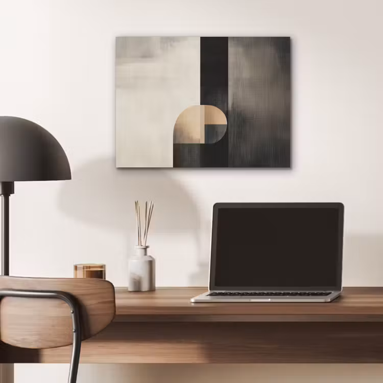 Vormen - Modern - Zwart PET vilt klein -sfeer5