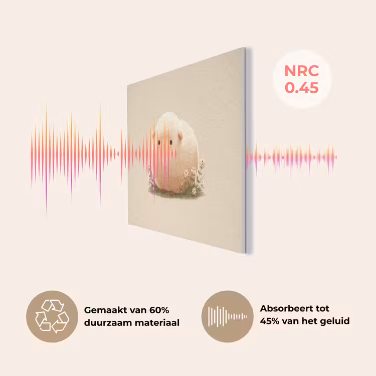 Schaap - Beige - Bloemen PET vilt klein -USP_NL