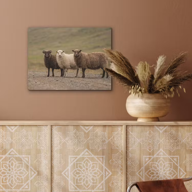 Schapen - Bruin - Wit - Grindpad PET vilt klein -sfeer4
