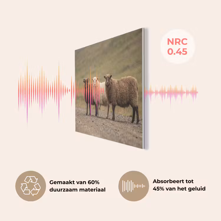 Schapen - Bruin - Wit - Grindpad PET vilt klein -USP_NL
