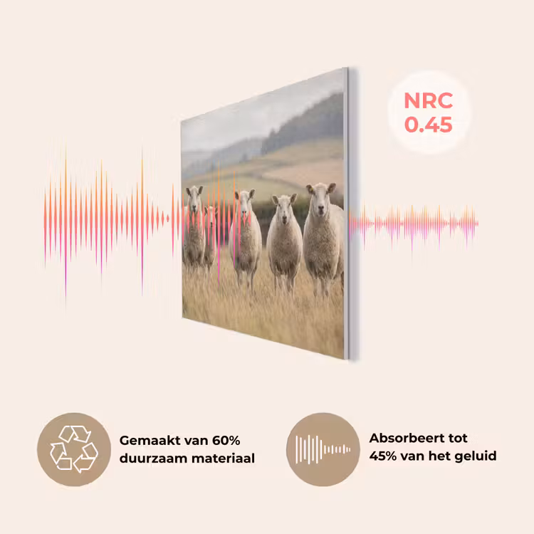 Schapen - Weidenlandschap - Heuvels PET vilt klein -USP_NL