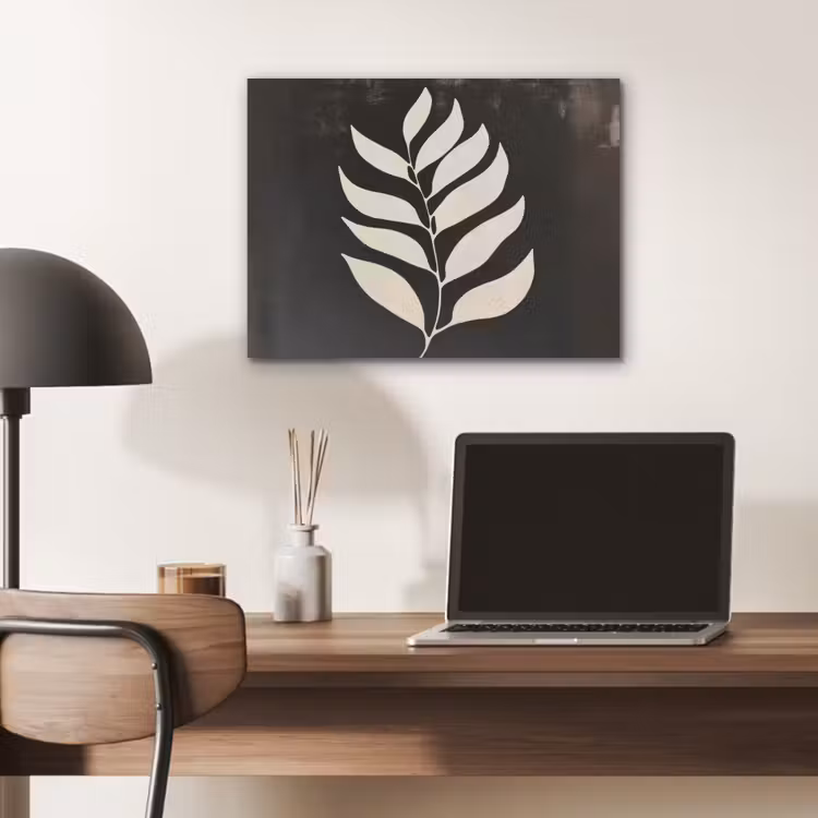 Blad - Wit - Minimalistisch PET vilt klein -sfeer5