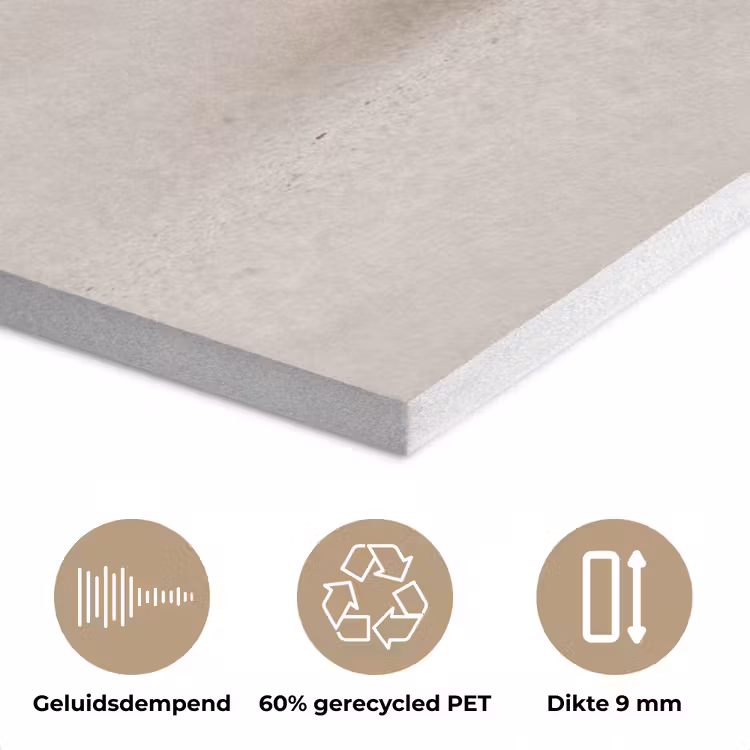 Schelp - Spiraal - Beige PET vilt klein -closeup_NL