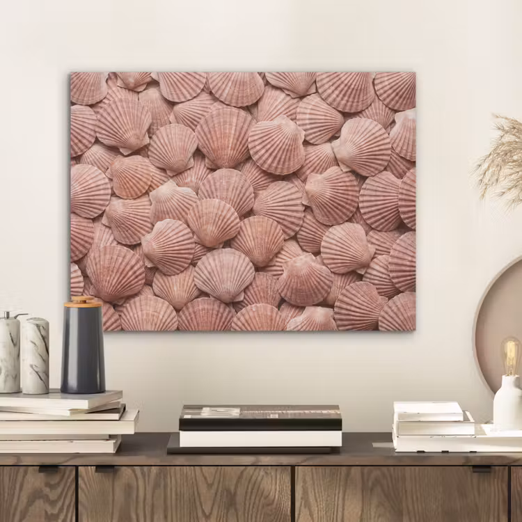Schelpen - Patroon - Roze PET vilt klein -sfeer1