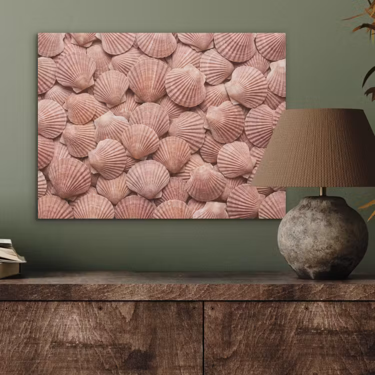 Schelpen - Patroon - Roze PET vilt klein -sfeer2