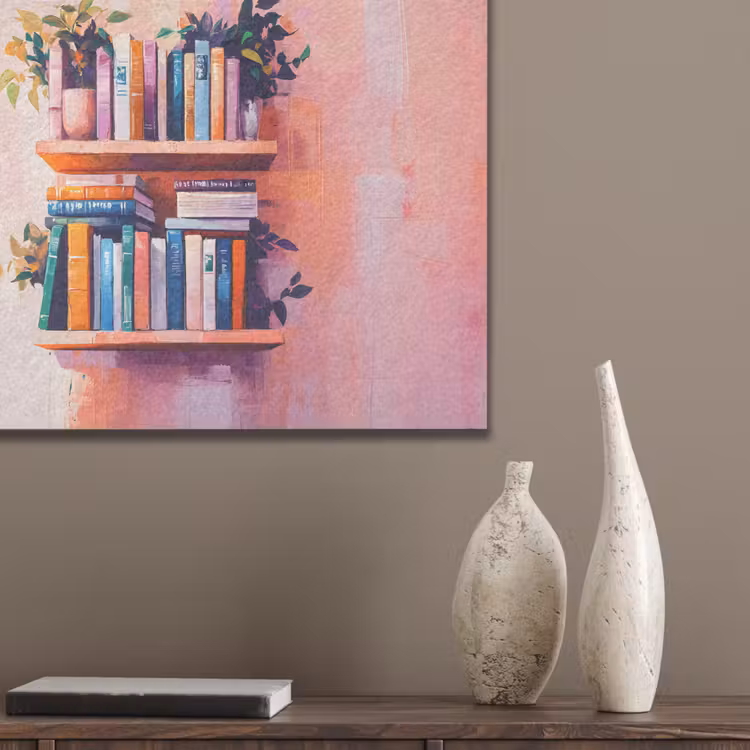 Planken - Boeken - Bladeren PET vilt klein -sfeer6_closeup