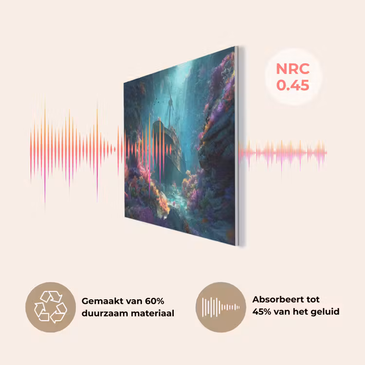 Schip - Hout - Koraalriffen - Zonlicht PET vilt klein -USP_NL