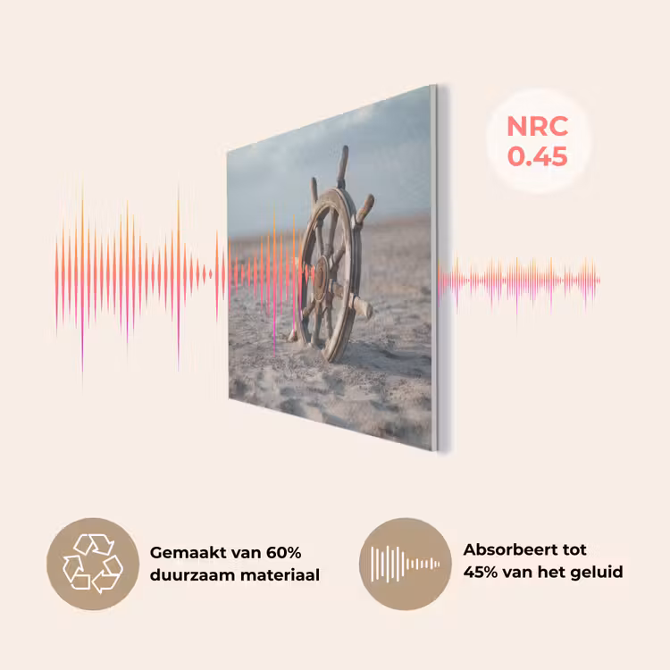 Scheepsstuur - Hout - Bruin - Zand PET vilt klein -USP_NL