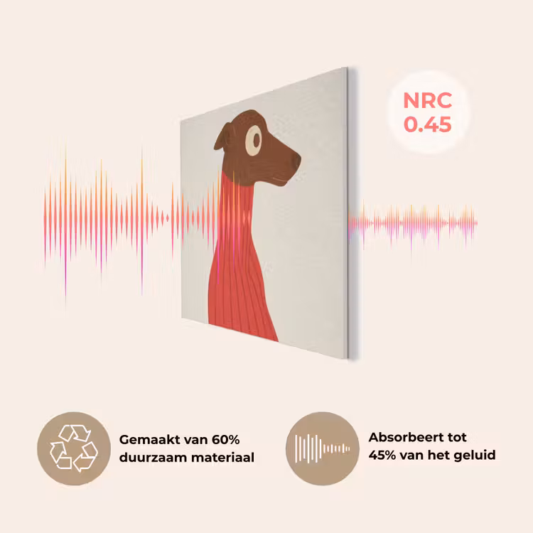 Silhouet - Hond - Trui - Rood PET vilt klein -USP_NL