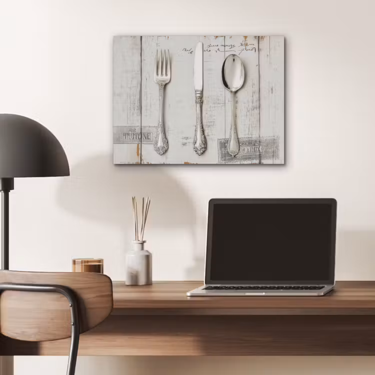Zilver - Bestek - Hout PET vilt klein -sfeer5