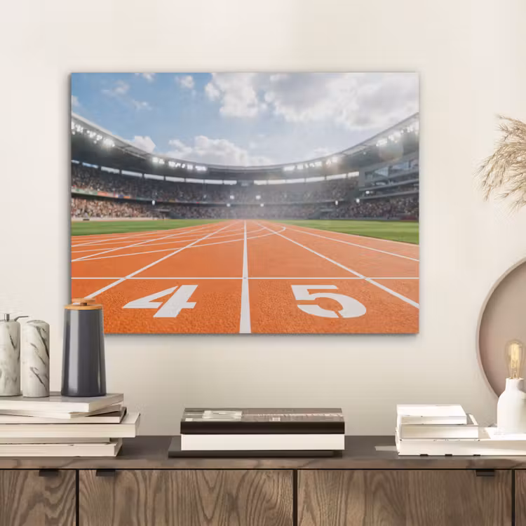 Sintelbaan - Stadion - Sport -Oranje PET vilt klein -sfeer1