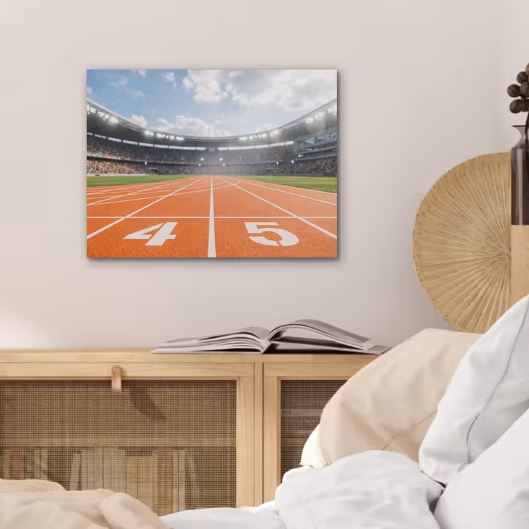 Sintelbaan - Stadion - Sport -Oranje PET vilt klein -sfeer3