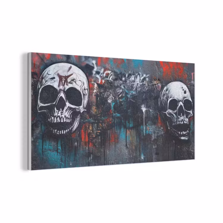 Schedels - Graffiti - Abstract PET vilt middel -3d