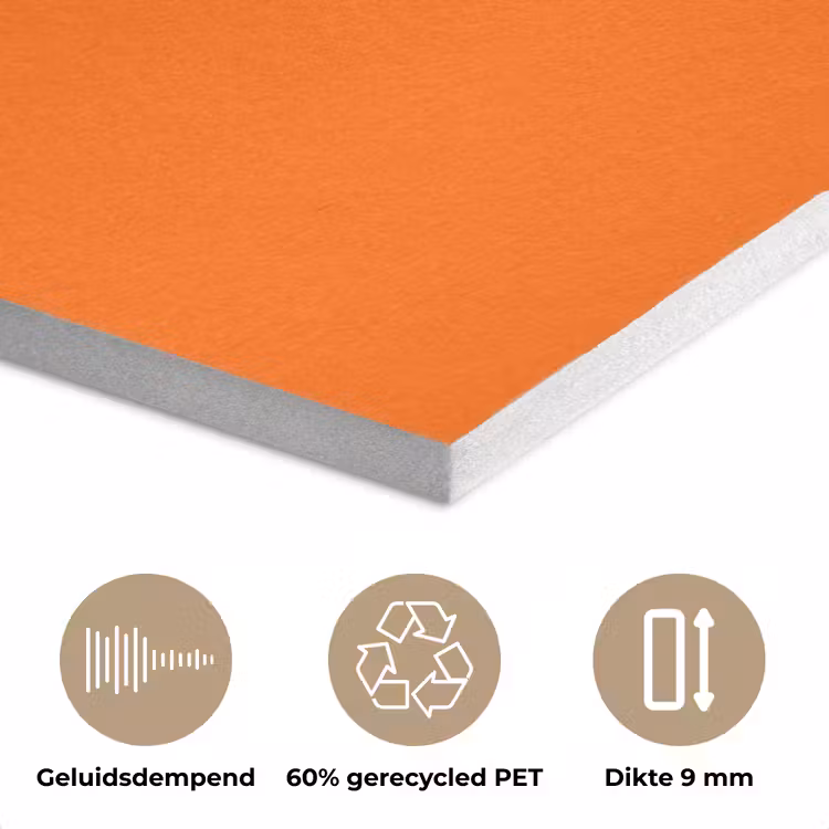 Slow down you're doing fine - Oranje - Simple PET vilt klein -closeup_NL