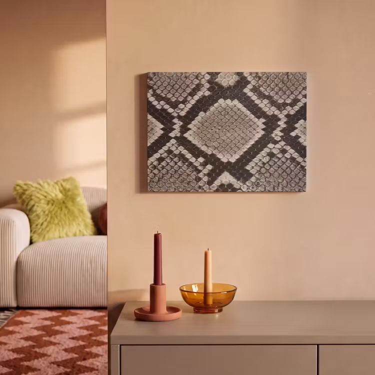 Slangenleer - Patroon - Beige PET vilt klein -sfeer1