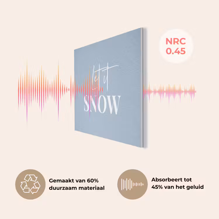 Sneeuw - Winter - Blauw - Let it snow PET vilt klein -USP_NL