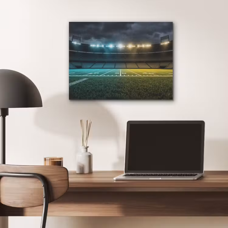 Voetbal - Stadion - Nacht - Modern PET vilt klein -sfeer5