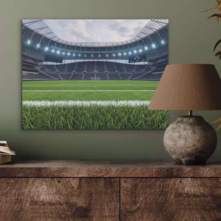 Voetbal - Stadion - Sport - Groen PET vilt klein -sfeer2