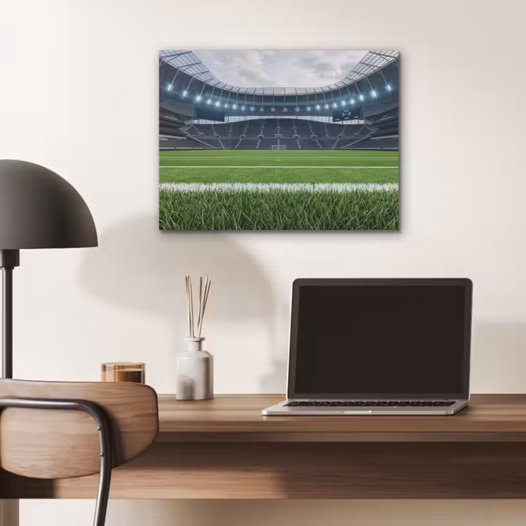 Voetbal - Stadion - Sport - Groen PET vilt klein -sfeer5