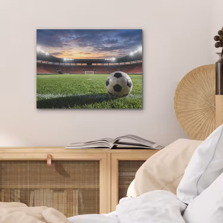 Voetbal - Stadion - Sport - Groen PET vilt klein -sfeer3